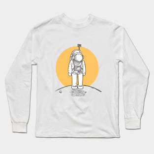 Astronauts are stepping on the moon for the first time Long Sleeve T-Shirt